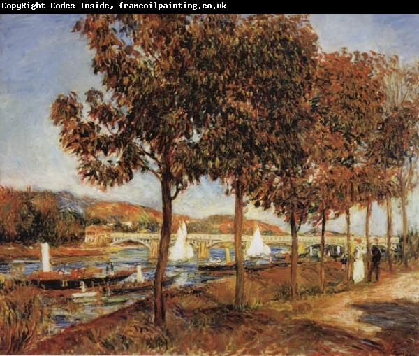 Pierre Renoir The Bridge at Argenteuil in Autunn